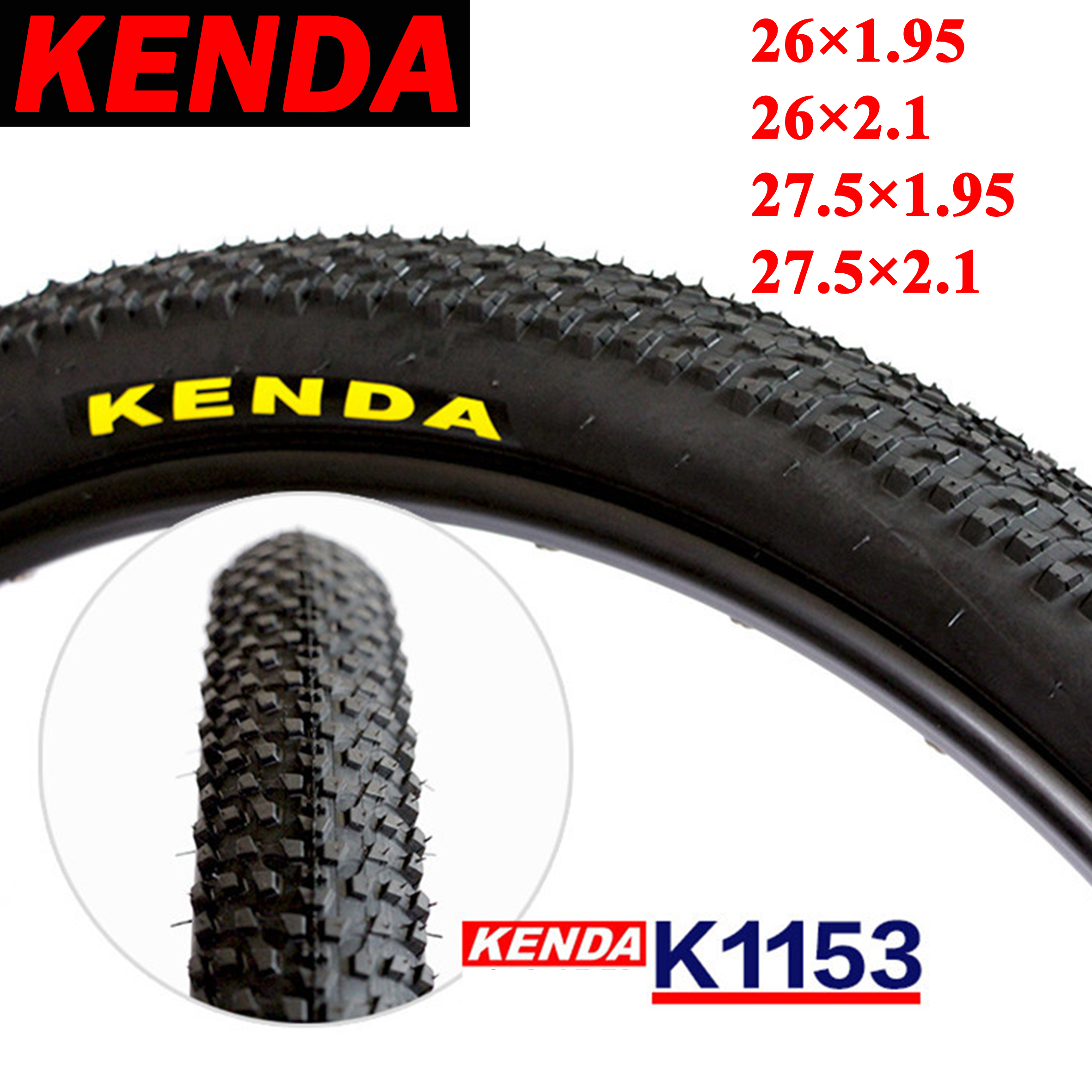 US  Kenda 26''x1.95 Bicycle Tire Mountain Road Bike MTB Puncture Resistant 