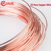 T2 99.9% Pure Copper Wire, 0.2-3mm Diameter Coils