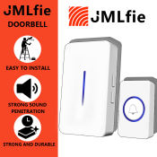 JMlfie Wireless Doorbell - Battery-Free, Waterproof, 61 Ringtone Options