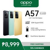 OPPO A57 Smartphone | Fast Charging | Long Battery | Dual Speakers