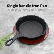 Iron Non-stick Frying Pan - All Stoves Use 