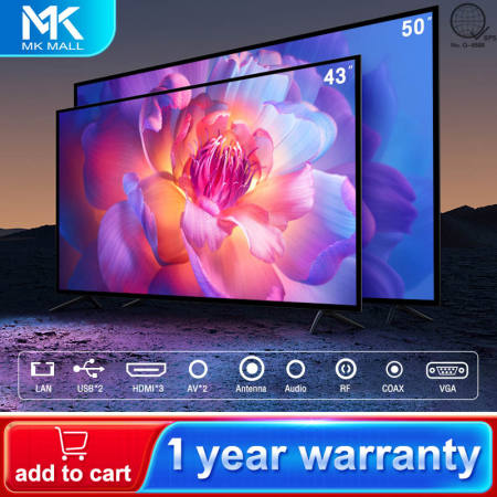 Expose 43 Inches Smart TV Flatscreen Led TV 40 inch 50 inch Ultra-slim television Hdmi Cable Full HD