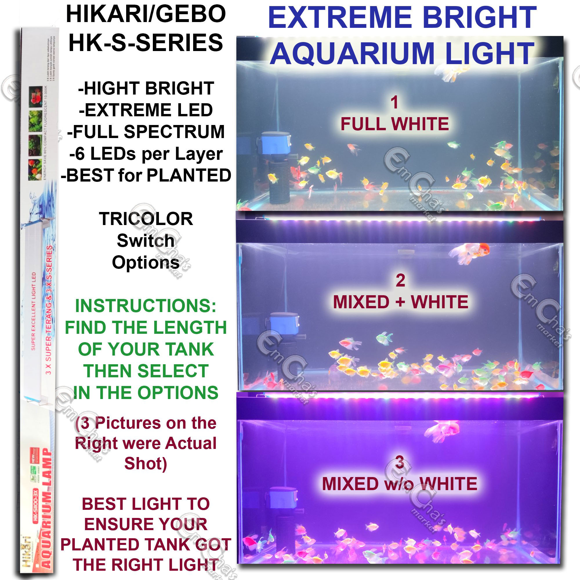 HIKARI Full Spectrum LED Aquarium Light for Planted Tanks