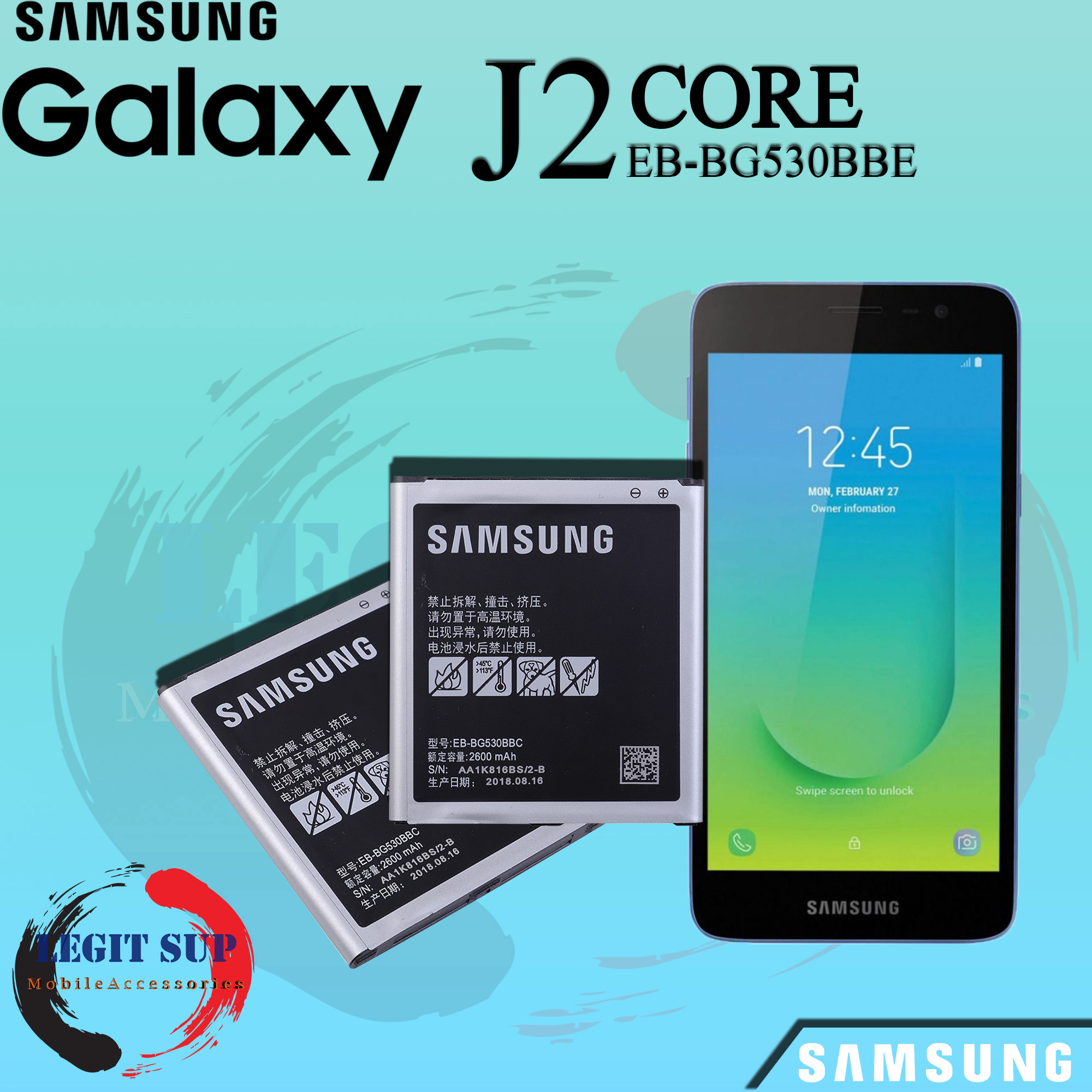 samsung j2 core ki battery