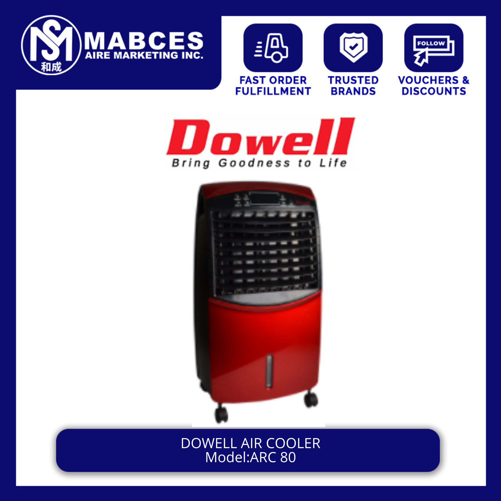 Dowell Arc 80 Air Cooler