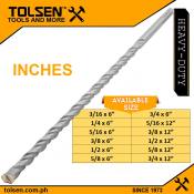 Tolsen SDS Plus Hammer Drill Bits Inches  Industrial Grade
