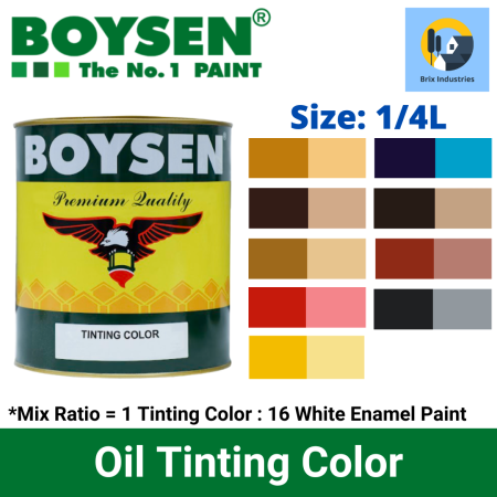 Boysen Alkyd Oil Tinting Color 1/4 Liters, 10