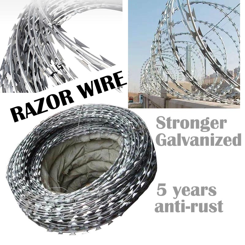 Barbed Razor Wire - 30 Meters for Security Fencing