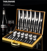 Silver Cutlery Set in Gift Box - Brand Name
