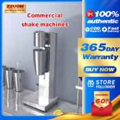 ZZUOM Commercial Milk Shake Machine - Stainless Steel Mixer