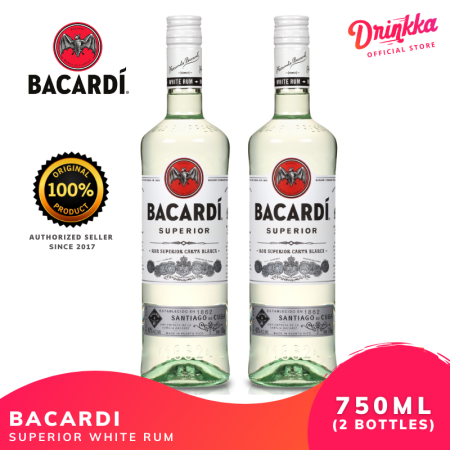 BACARDI Superior White Rum 750ml, 40% ABV | Drinkka