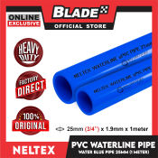 Neltex PVC Waterline Pipe  25mm x 1meter Blue Pipe