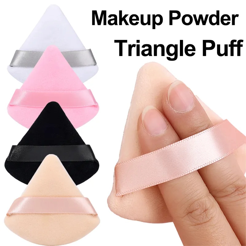 8Pcs Makeup Sponge Set Mini Finger Puff Triangle Powder Puff Soft