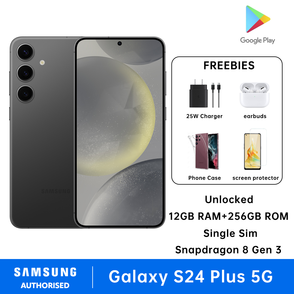 Samsung Galaxy S24+ / S24 Plus 5G US Version Single Sim 12GB RAM + 256GB ROM Cell Phone Android Smartphone Snapdragon 8 Gen 3