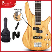 Bansid 4-String Electric Bass Guitar for Beginner with Accessories