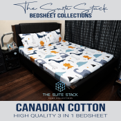 Suite Stack 3-in-1 Premium Cotton Bed Sheet Collection