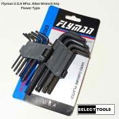 Flyman 9 Pcs Short Allen wrench 4.5 INCHES FLOWER TYPE