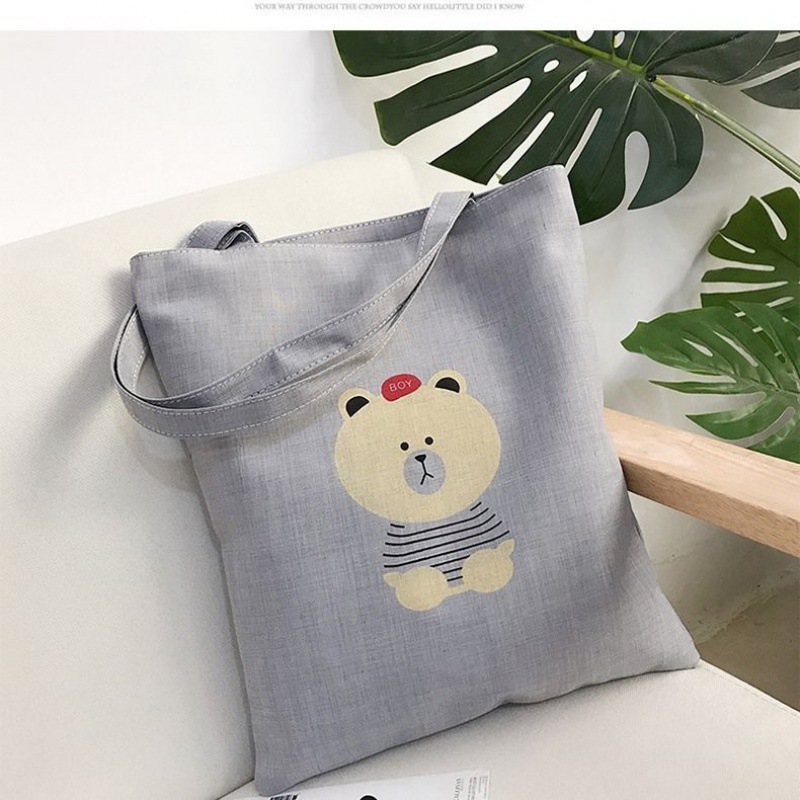Korean New Fashion Canvas Tote Bag Canvas Shoulder Bags Simple With ...