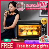 48L Electric Oven for Baking Cake and Bread - 