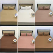 Neutral Stripe Canadian Bedsheets - 3in1 set by Aesthetic