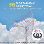 Extreme Zigmax 30x2dbi Parabolic Outdoor Antenna with LMR Cable