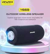 Awei Y669 TWS Waterproof Bluetooth Speaker with Super Bass