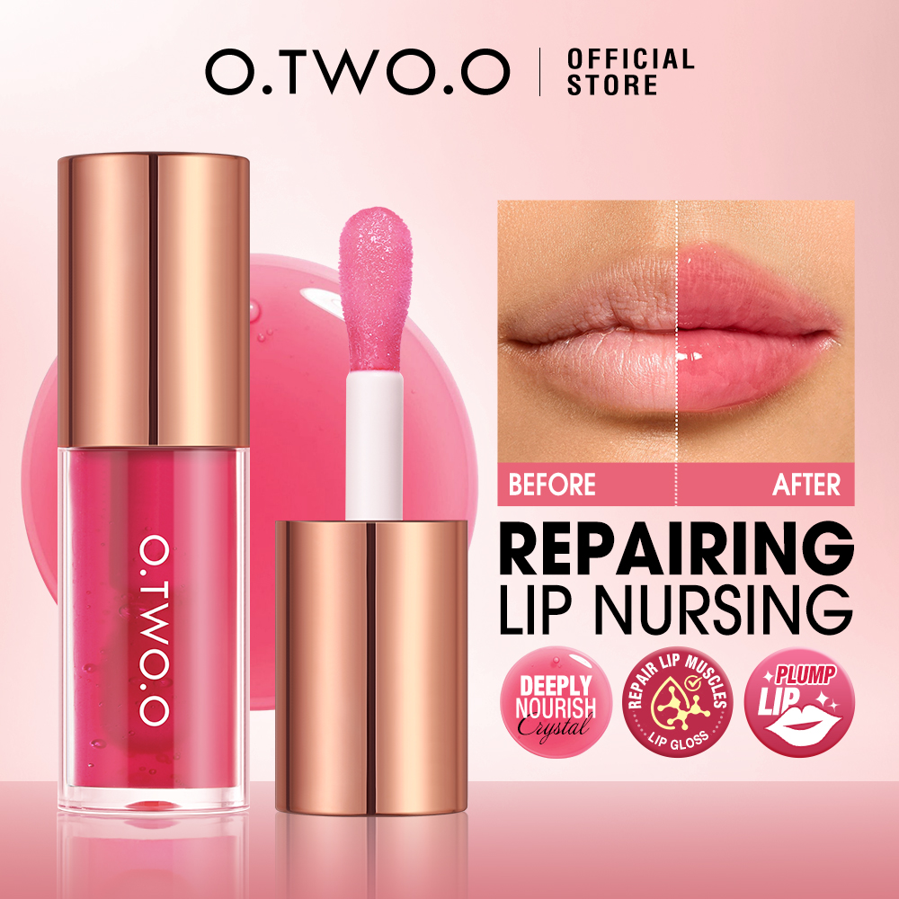 Discount on O.TWO.O  shoes - SKU: O.TWO.O Lip Glow Oil Plumping Lip Oil Tinted Lip Balm Lip Care Moisturizing with Natural Plant Lip G
