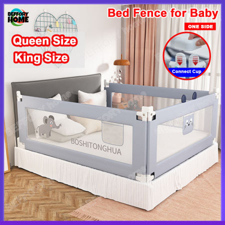 BabySafe Bed Guard Rail - Queen/King Size, Upgraded Design