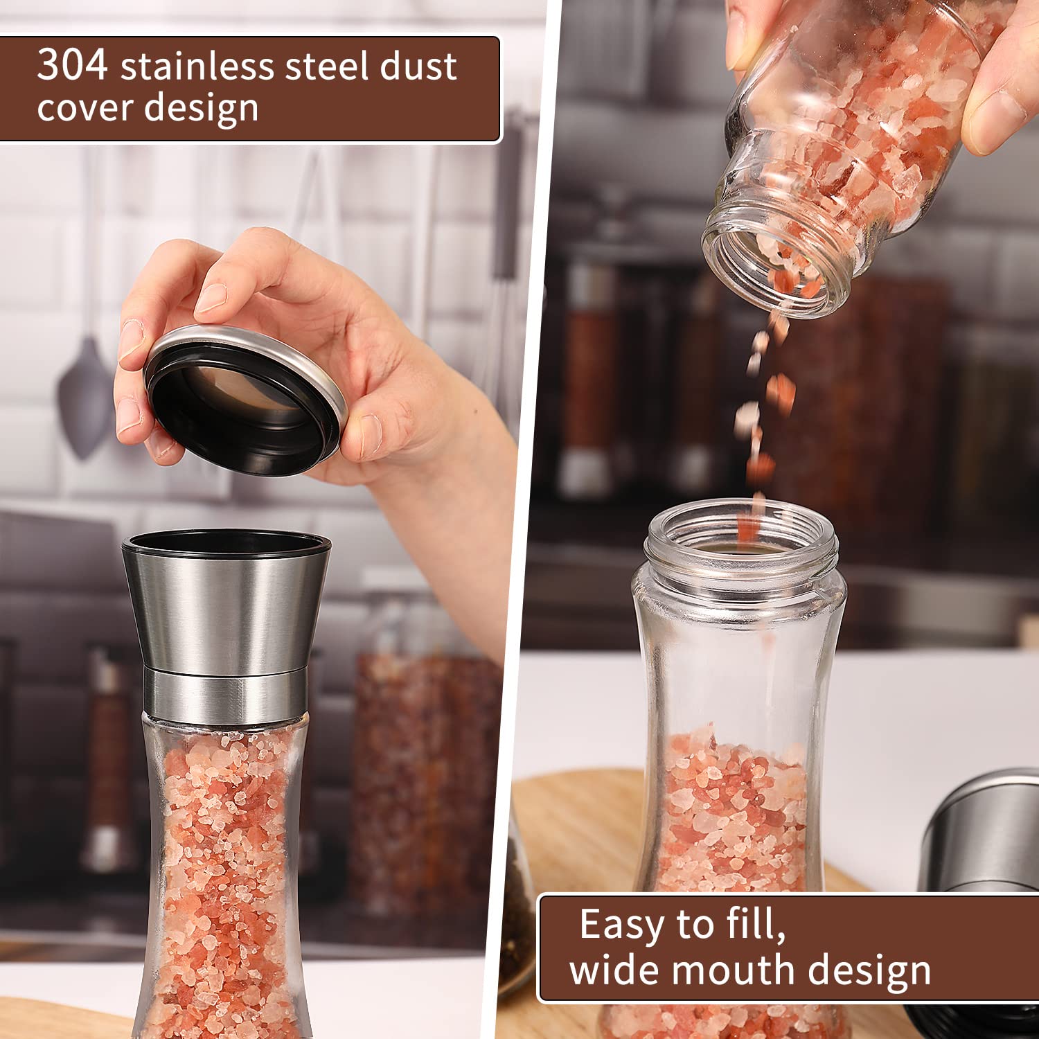 Salt and Pepper Grinder Set - Recalibrated Living