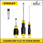 Stanley Cushion Grip Flat Tip Screwdriver Screw Driver 12 Sizes