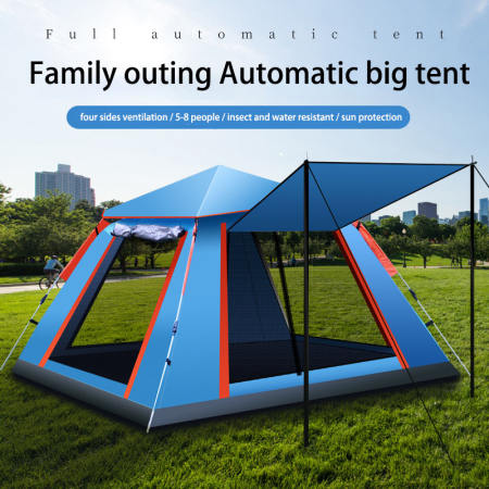 Waterproof Double Layer Outdoor Tent for 4 People, Brand TBD