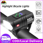 800Lumens Waterproof USB Rechargeable Bicycle Headlight - 6 Modes