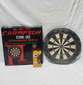 Champion Diamond Wire Dartboard with One80 Dart Pins, 23g