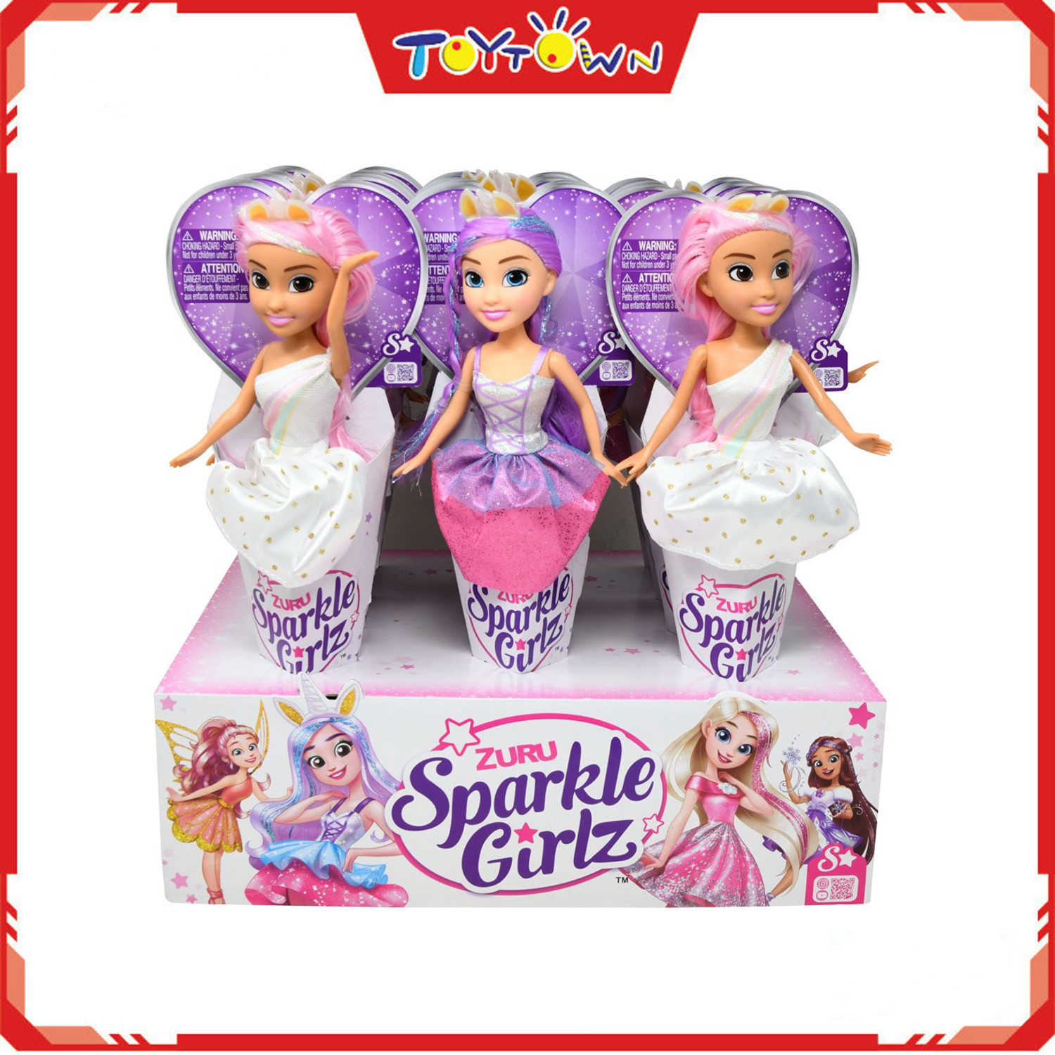 Sparkle Girlz Unicorn Princess Doll In Cone Random