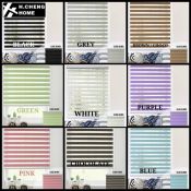 H.CHENG Korean Zebra Duo Roller Blinds - Blackout Curtain