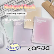 A5/B5 Refillable Binder notebook Loose Leaf Refill Notepad 60 Leaves hardbound School study Supplies