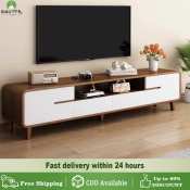 Wooden TV cabinet and coffee table combo for living room