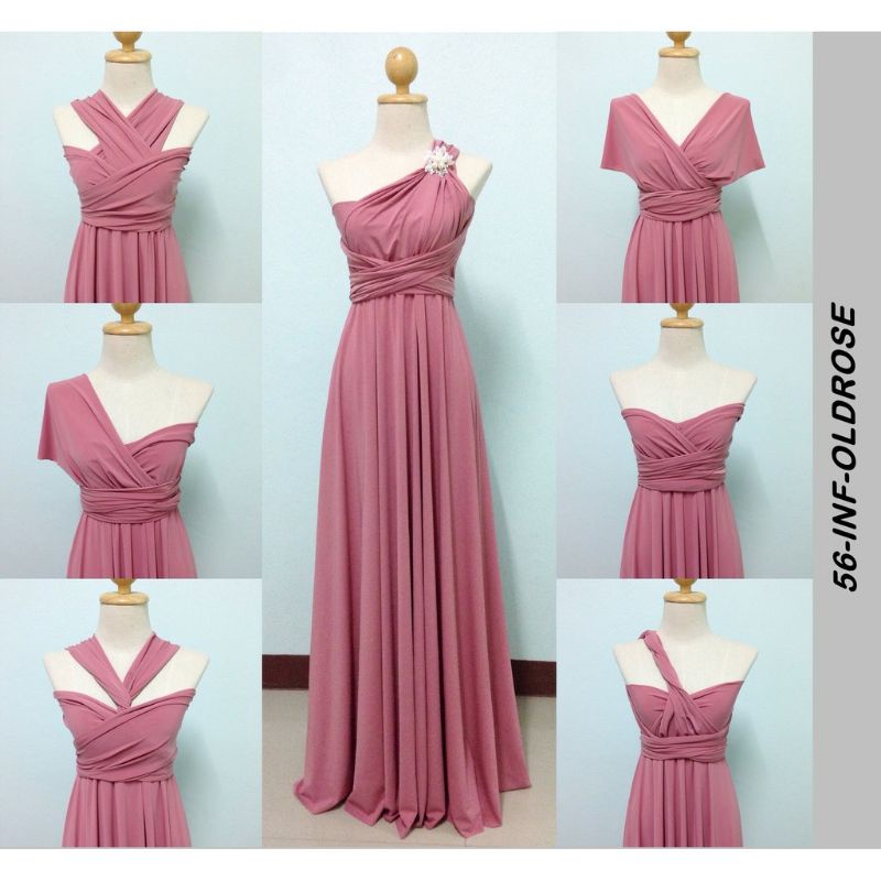 Infinity dress shop marsala red