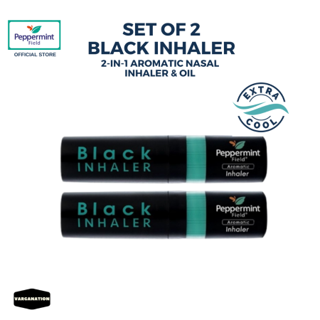 Peppermint Field Black Inhaler - Relaxing Nasal Inhaler