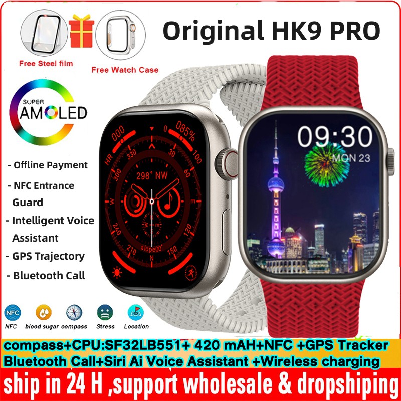 70,04 US$-2023 Hk9 Ultra 2 Amoled Smartwatch hombres Hk8 actualizado  Chatgpt Nfc reloj inteligente 2gb Rom Dynamic Island Ai Watch Face  pa-Description