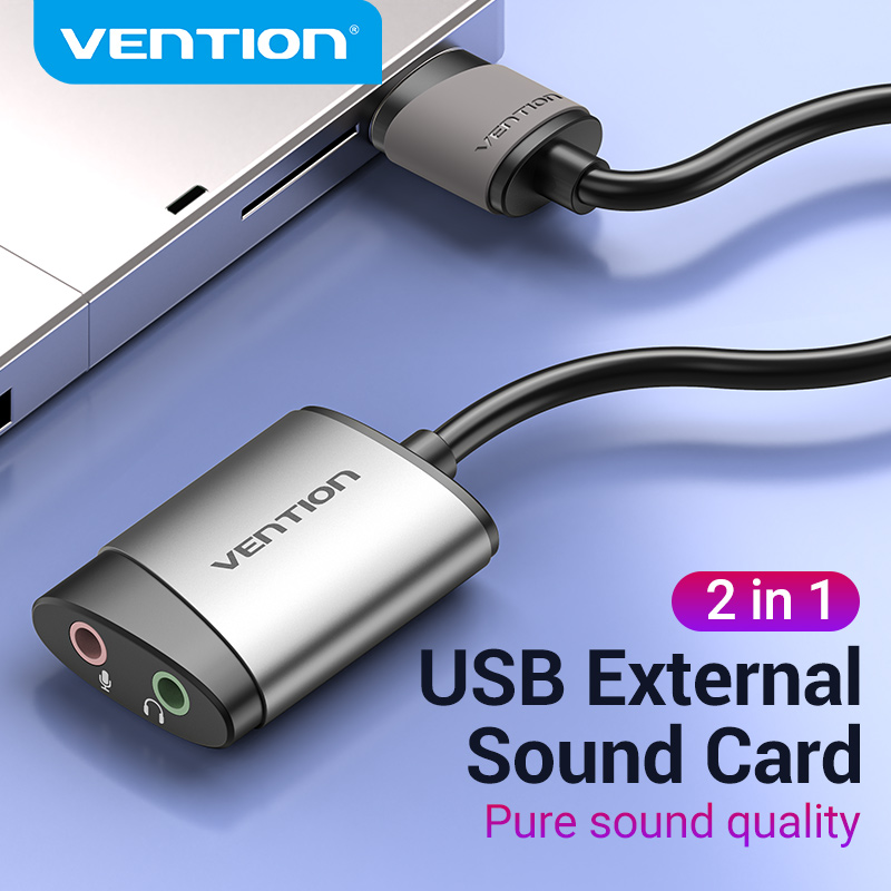 Vention USB Sound Card Adapter for PC and PS4