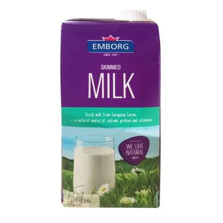 Emborg UHT Skimmed Milk 1L
