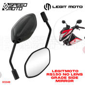 LegitMoto Honda Side Mirror - Clear Wide Lens, Short Stem