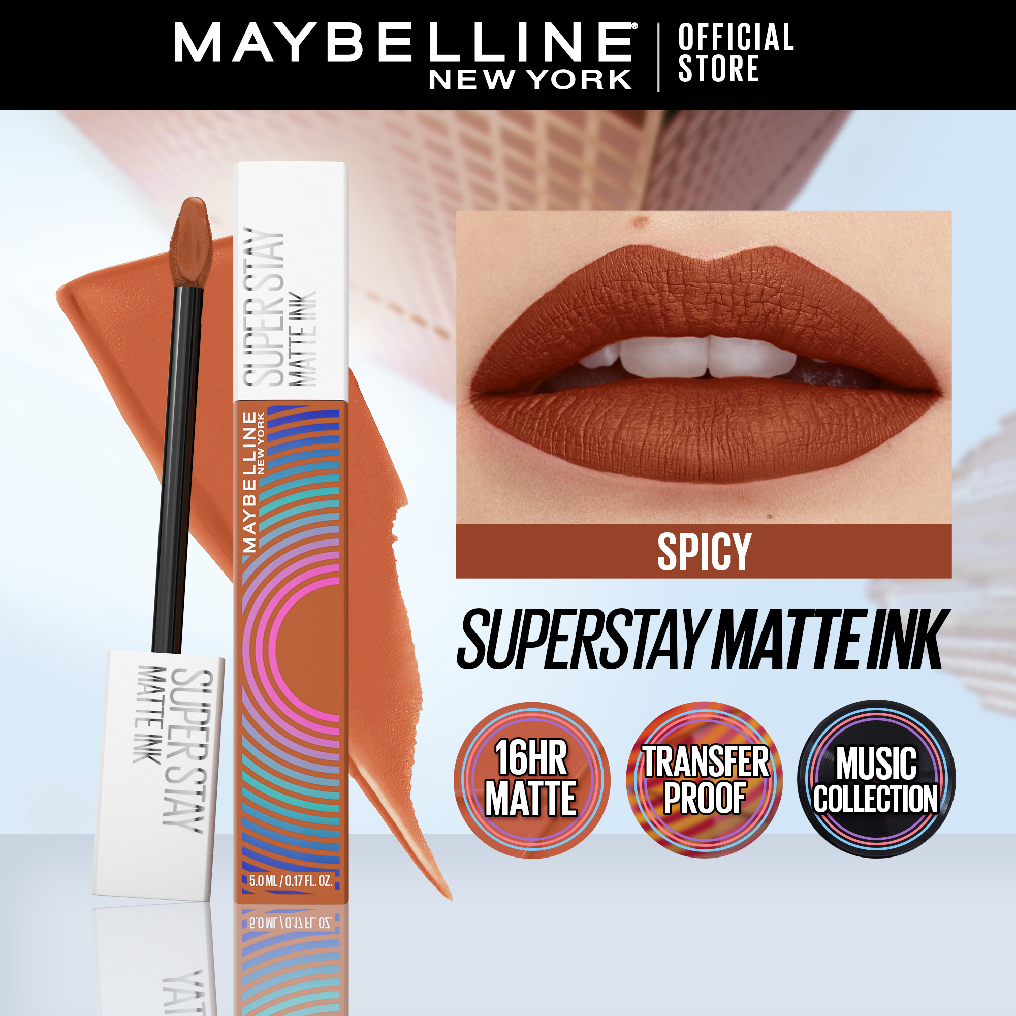 Discount on Maybelline  shoes - SKU: Maybelline Superstay Limited Edition Music Collection Liquid Lipstick Lip Tint - 16hr Wear, Long Las