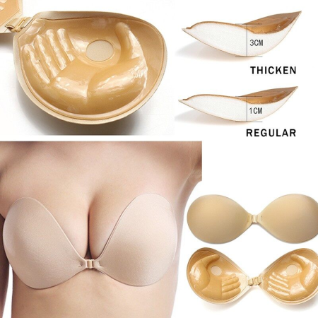 Waterproof Strapless Push Up Bra Set for Small Boobs