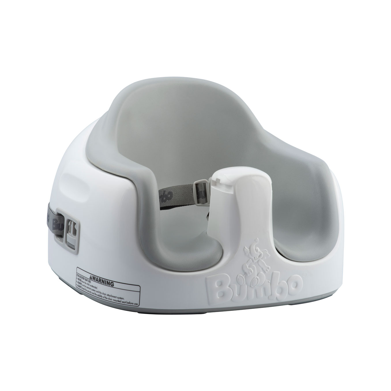 grey bumbo seat with tray