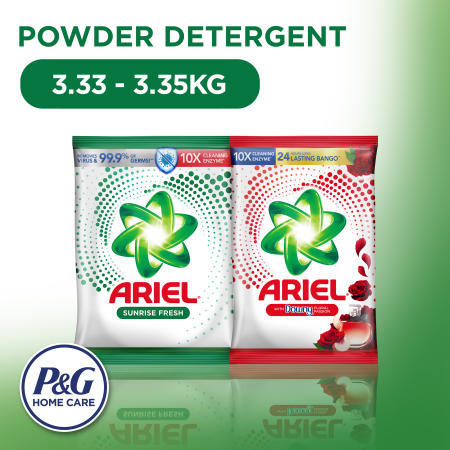 Ariel Sunrise Fresh Floral Passion Detergent, 3.33-3.35KG P