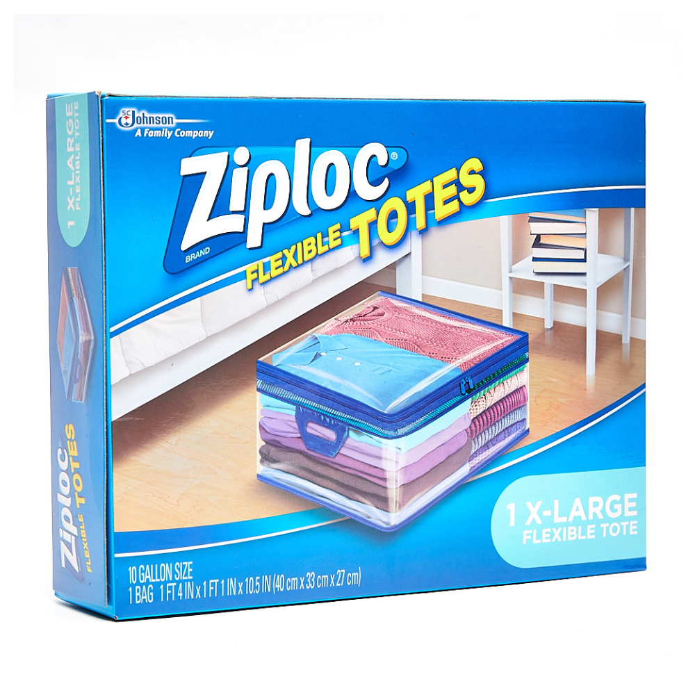 Ziploc Flexible Tote, 10 gal, Extra Large