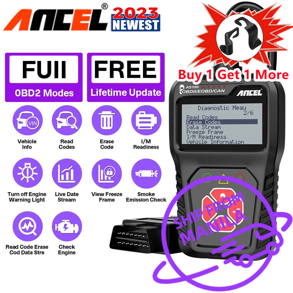 Ancel AS100 OBD2 Scanner Check Gasoline/Diesel Engine Fuel Display Guage  Clean Code Reader Auto Automotive Diagnostic Scan Test Tool For all  Universial Cars/Motocycle/Motor Lazada PH
