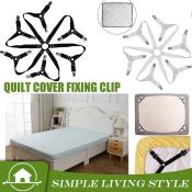 Bed Sheet Clips Grippers - Elastic Holders for Secure Bedding